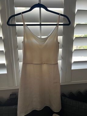 Aritzia Cream Cowl Neck Dress